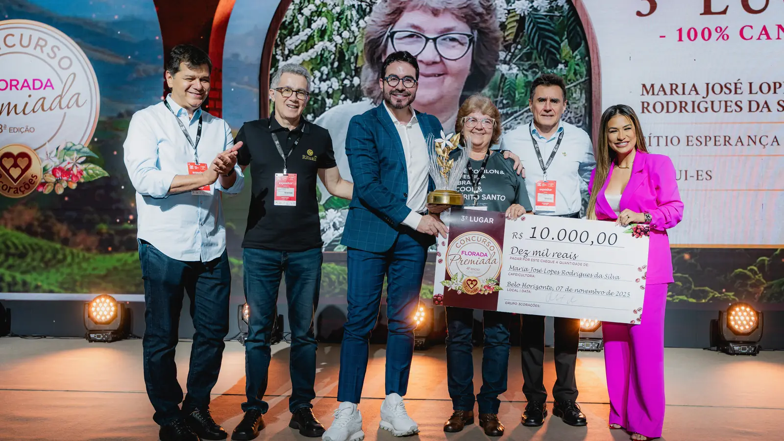 Cerimônia de premiação do Concurso Florada Premiada